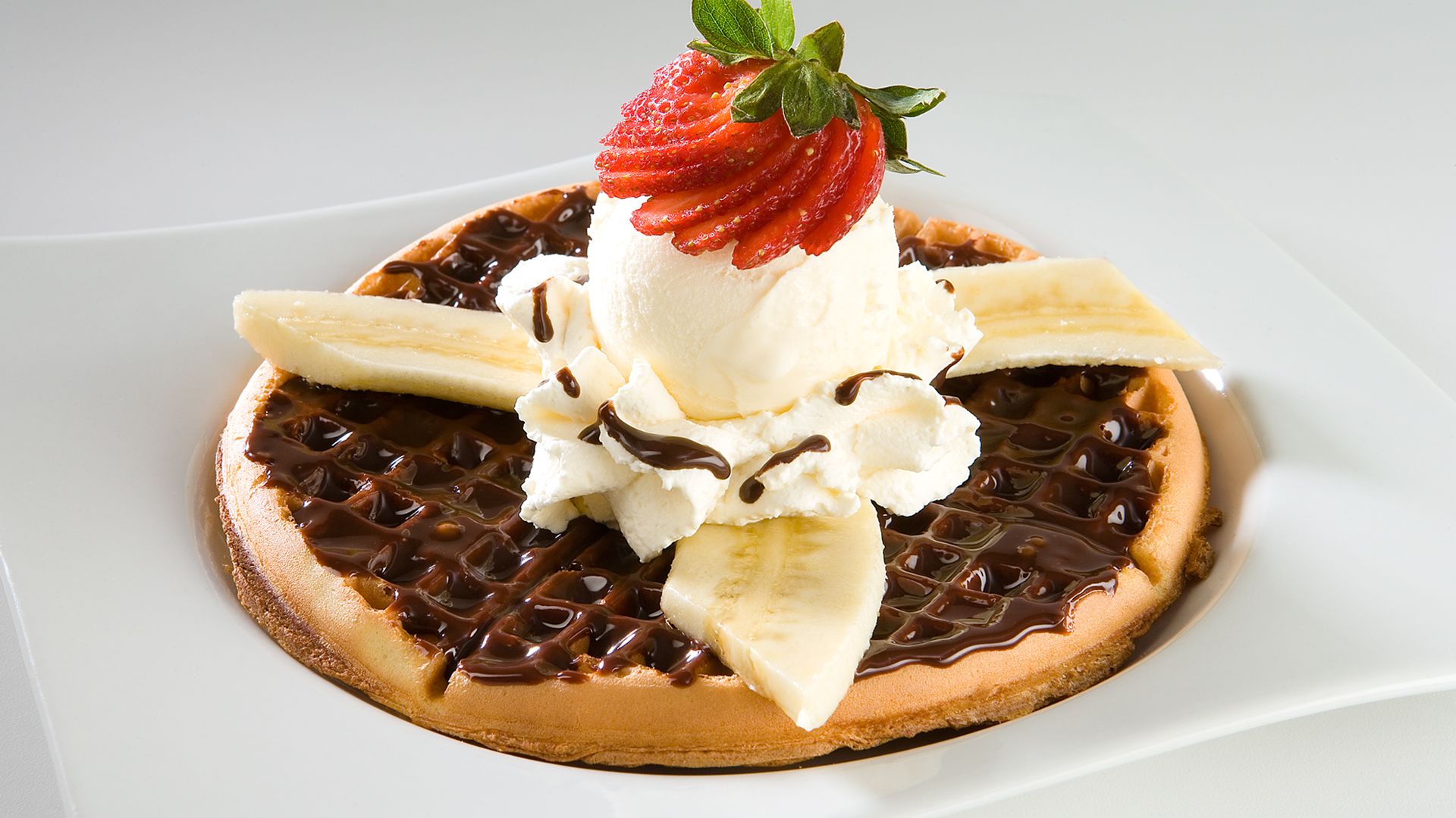 Waffle Nutella y Banano - Crepes&Waffles