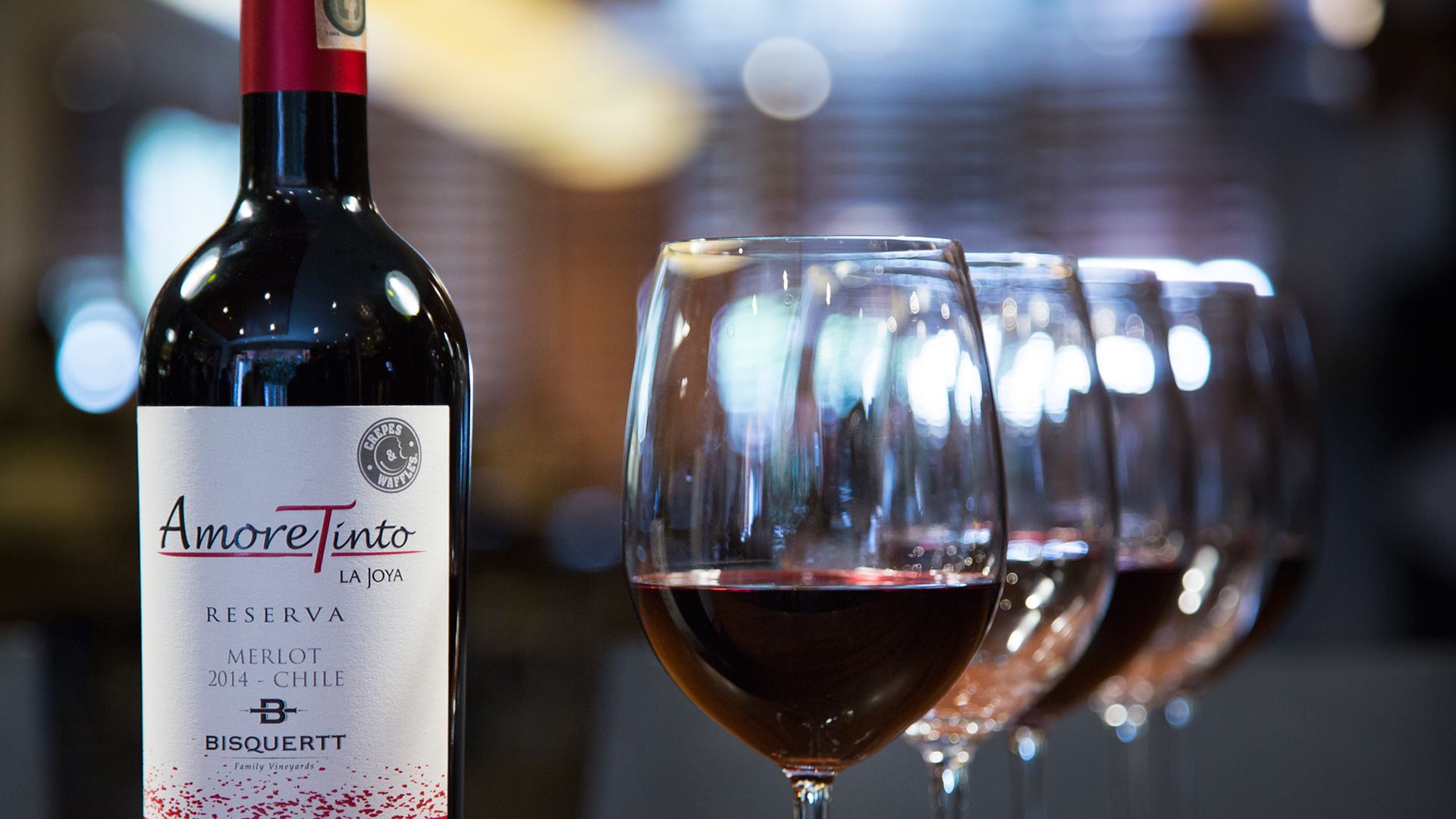Botella de Vino Amoretinto Tinto - Crepes&Waffles
